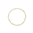 10k Yellow Gold 1/3 Cttw Diamond 3 Stone and X-Link Bracelet (I-J Color, I1-I2 Clarity) - 7.50