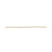 10k Yellow Gold 1/3 Cttw Diamond 3 Stone and X-Link Bracelet (I-J Color, I1-I2 Clarity) - 7.50