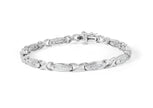 14K White Gold 1.0 Cttw Invisible-Set Princess Diamond Tennis Bracelet (H-I Color, SI1-SI2 Clarity) - 7