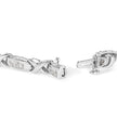14K White Gold 1.0 Cttw Invisible-Set Princess Diamond Tennis Bracelet (H-I Color, SI1-SI2 Clarity) - 7