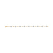 10k Two-Tone Gold 1/3 Cttw Diamond Pave Set Heart S-Link 7.25