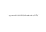 14K White Gold 4.0 Cttw Invisble Set Princess-Cut Diamond Wave Style Link Bracelet (H-I Color, SI2-I1 Clarity) - 7