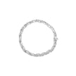 14K White Gold 2.00 Cttw Diamond Cluster and Spiral Link Bracelet (I-J Color, I1-I2 Clarity) - 7