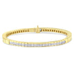 14K Yellow Gold 1-1/10 Cttw Princess & Baguette Cut Diamond 7