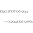 .925 Sterling Silver 1/3 Cttw Round-Cut Diamond Double Heart Infinity Link 7.25