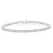 IGI Certified 5.0 Cttw Cut Diamond 14K White Gold Classic 7â€ Tennis Bracelet (H-I Color, I1-I2 Clarity)