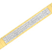 14K Yellow Gold 3 5/8 cttw Invisible Set Princess-Cut Diamond ID Tennis Bracelet (I-J Color, SI1-SI2 Clarity) - Size 7