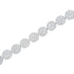 14K White Gold 3-3/4 Cttw Round-Brilliant Cut Diamond 7-1/4