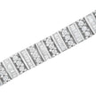14K White Gold 4 7/8 cttw Baguette & Round Brilliant-Cut Diamond Channel- & Prong-Set Tennis Bracelet (I-J Color, I1-I2 Clarity) - Size 7.25