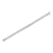14K White Gold 4 7/8 cttw Baguette & Round Brilliant-Cut Diamond Channel- & Prong-Set Tennis Bracelet (I-J Color, I1-I2 Clarity) - Size 7.25