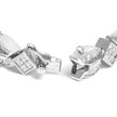 14K White Gold 8 5/8ct Cttw Princess and Baguette Diamond Geometric Twist Link Bracelet (G-H Color, VS1-VS2 Clarity) - 7
