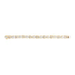14K Yellow Gold 9 7/8 Cttw Princess and Baguette Diamond Bow and Box Link Tennis Bracelet (G-H Color, VS1-VS2 Clarity) - 7