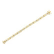 14K Yellow Gold 7.50 Cttw Princess and Baguette Diamond Geometric Link Bracelet