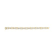 14K Yellow Gold 9.0 Cttw Diamond Alternating Bow and Box Link Bracelet (G-H Color, VS1-VS2 Clarity)- 7