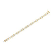 14K Yellow Gold 9.0 Cttw Diamond Alternating Bow and Box Link Bracelet (G-H Color, VS1-VS2 Clarity)- 7
