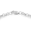10K Yellow Gold 1/10 Cttw Diamond Awareness Ribbon & Heart Charm on 7
