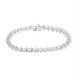 .925 Sterling Silver 1 cttw Prong-Set Diamond Link Bracelet (I-J, I1-I2) - 7.25
