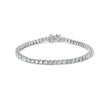 10K White Gold 5.00 Cttw Natural Diamond Tennis Bracelet