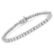 .925 Sterling Silver 1.0 Cttw Miracle-Set Diamond Round Faceted Bezel Tennis Bracelet (I-J Color, I3 Clarity) - 7