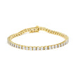 .925 Sterling Silver 1.0 Cttw Miracle-Set Diamond Round Faceted Bezel Tennis Bracelet (I-J Color, I3 Clarity) - 7