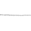 .925 Sterling Silver 1.0 Cttw Diamond Swirl Beaded Link Bracelet (I-J Color, I3-Promo Clarity) - 7.25