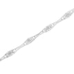 .925 Sterling Silver 1/4 Cttw Diamond Miracle-Set Flared-Bar 7