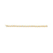 10K Yellow Gold Plated .925 Sterling Silver 1.0 Cttw Diamond Heart Link Bracelet