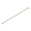 14K Rose Gold Plated .925 Sterling Silver 1/4 Cttw Diamond Round Miracle Plate and 