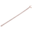 14K Rose Gold Over .925 Sterling Silver 1/4 Cttw Diamond 7