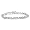 14K Rose Gold Over .925 Sterling Silver 1/4 Cttw Diamond 7