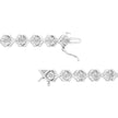 .925 Sterling Silver 1/4 Cttw Miracle Set Diamond 