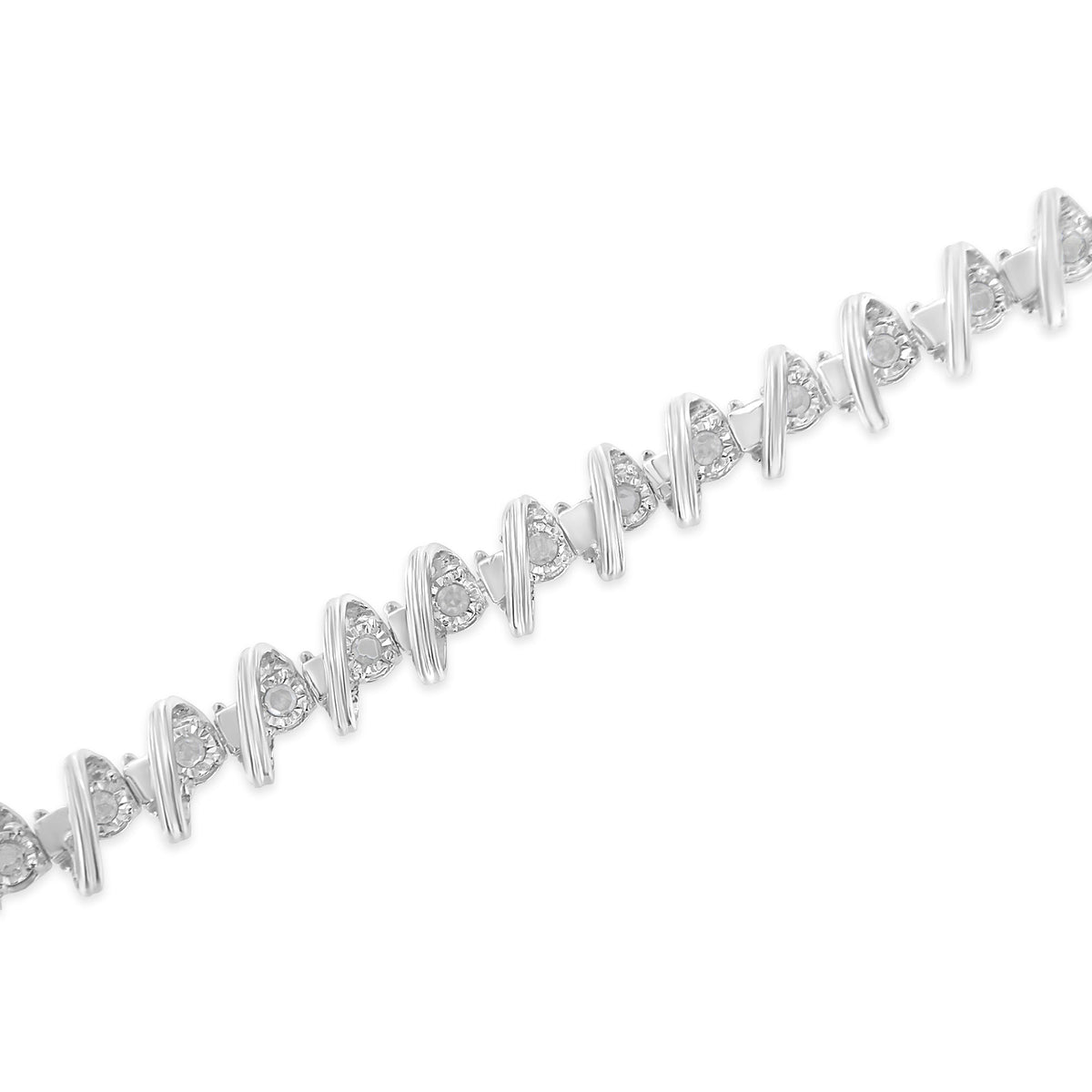 .925 Sterling Silver 1/2 Cttw Diamond Miracle-Set 7