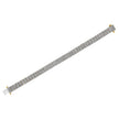 IGI Certified 14K Yellow Gold Plated Sterling Silver 10.0 Cttw Faint Brown Diamond 4 Row Tennis Bracelet