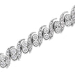 .925 Sterling Silver 2.0 Cttw Round-Cut Diamond 