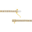 14K Yellow Gold Plated .925 Sterling Silver 3.0 Cttw Diamond Link Bracelet (K-L Color, I2-I3 Clarity) - 7.25