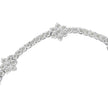 .925 Sterling Silver 1.0 cttw Miracle-Set Diamond Floral Station Tennis Bracelet (I-J Color, I3 Clarity) - 7-1/2
