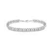 .925 Sterling Silver 1/10 Cttw Diamond Double-Link 7