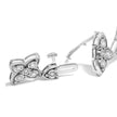 .925 Sterling Silver 1.0 cttw Miracle-Set Diamond 4 Leaf Clover Link Bracelet (I-J Clarity, I3 Color) - Size 7.25