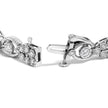 10K White Gold 2.0 Cttw Diamond Milgrain Cluster Link Bracelet