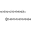 .925 Sterling Silver 2.00 Cttw Miracle Set Diamond Laurel Wreath Link Bracelet (I-J color, I3 clarity) - 7.25