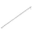 .925 Sterling Silver 1/10 Cttw Miracle-Set Diamond Pear Shape and Bezel Link Bracelet (I-J Color, I3 Clarity) - 7.25