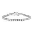 14K White Gold 5.00 Cttw Prong Set Lab Grown Round Diamond Classic Tennis Bracelet (F-G Color, VS2-SI1 Clarity) - 7.25