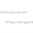 .925 Sterling Silver Prong Set Diamond Accent Curved Spiral Link Bracelet (I-J Color, I3 Clarity) - 7.25