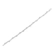 .925 Sterling Silver Prong Set Diamond Accent Curved Spiral Link Bracelet (I-J Color, I3 Clarity) - 7.25