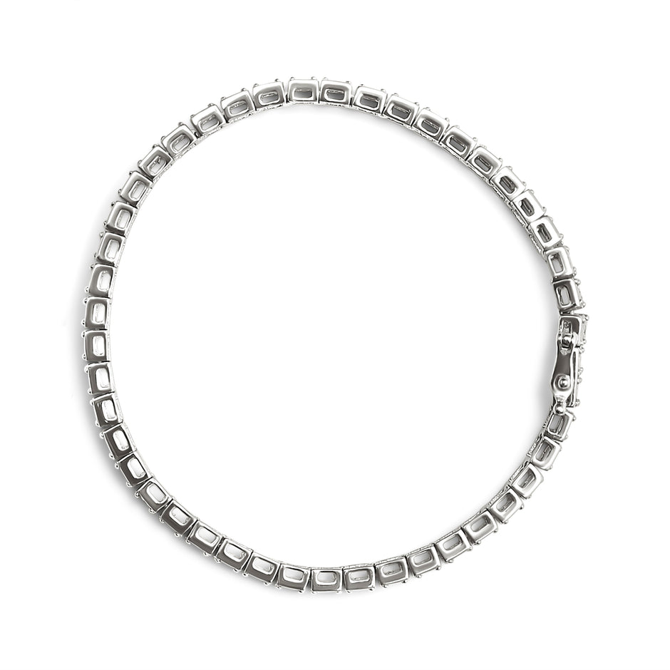.925 Sterling Silver 1/10 Cttw Diamond 7.25