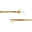 14K Yellow Gold Plated .925 Sterling Silver 8.0 Cttw Diamond Classic Link Tennis Bracelet (K-L Color, I2-I3 Clarity) - 7-1/4