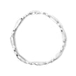 .925 Sterling Silver 1 3/4 Cttw Diamond Wave and X Link Tennis Bracelet (I-J Color, I3 Clarity) - 7