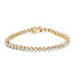 10K Yellow Gold 5.0 Cttw Diamond Tennis Bracelet