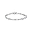 10K White Gold 6.00 Cttw Classic Natural Diamond Tennis Bracelet