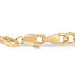 14K Yellow Gold 5/8 Cttw Diamond Cluster Curb Chain Bracelet